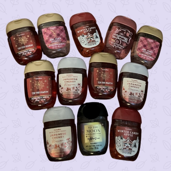 Set of 12 Hand Sanitizers Bath & Body Works -Asst -Many Christmas Fragrance -NWT - Picture 1 of 1